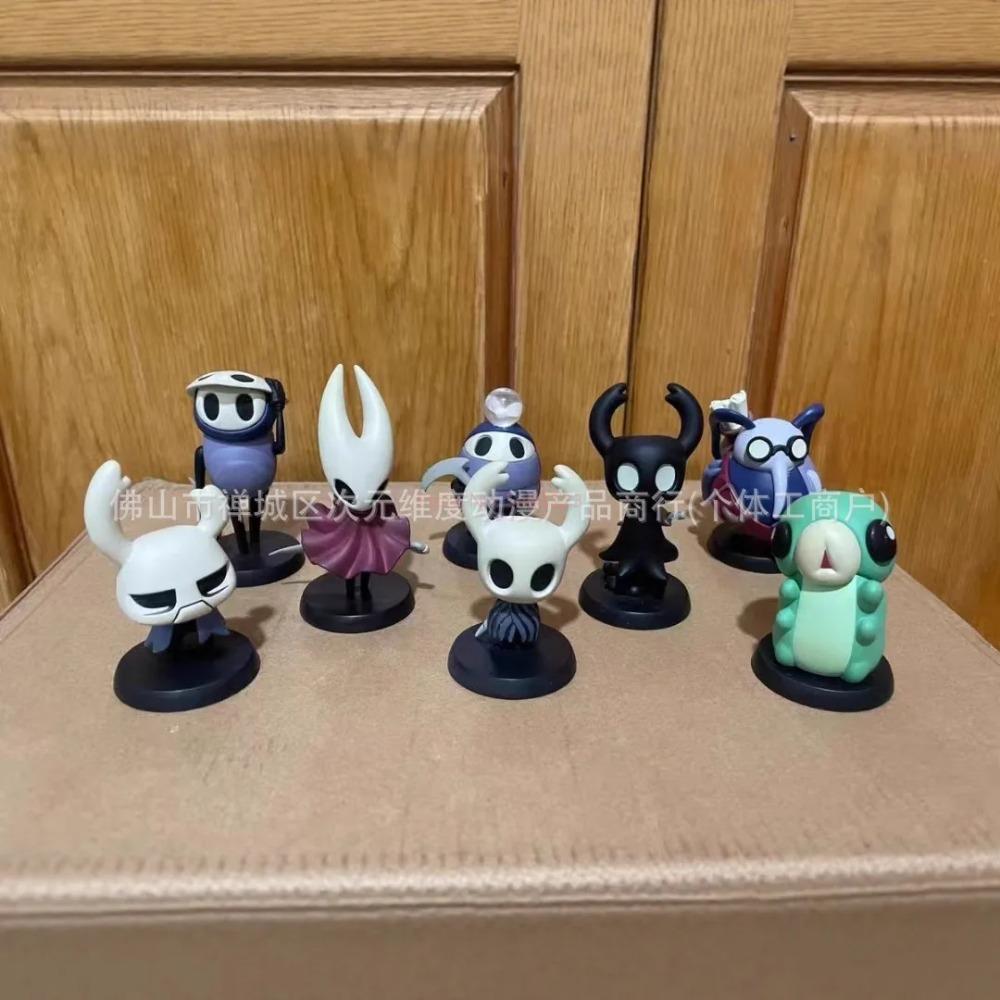 Q Verze Hollow Knight Silk Song Rytíř Vosa Larva Zote Quirrel Stín Cornifer Myla PVC Figurky Model Panenka Hračka Sběratelská Figurka Dárek