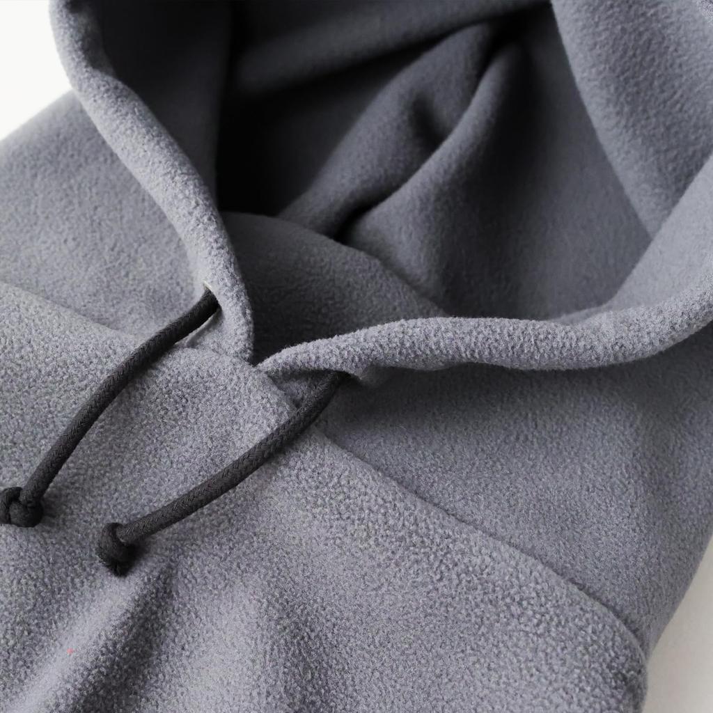 Avirex Fleece Hood Neck Knit Knit Cold Weather Unisex Charcoal Warmer, Warmer, Cap, Hat, Men's Hat, Scarf, Protection, Balaclava,