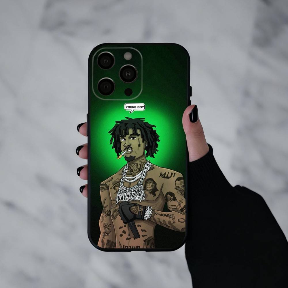 

Чехол для телефона YoungBoy Never Broke Again Tour для iPhone 17pro, 16, 15, 14, 13, 12, 11 Plus, Pro Max, XS, Мягкий силиконовый черный чехол iPhone17air