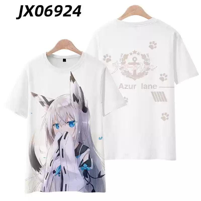 Popular Game Azur Lane T-shirt 3D Print Men/Women Anime t shirt Casual Harajuku