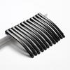 6/12Pcs 6.5/8.5CM Black Hair Clips Arc-shaped Barrette New Hairpins  Headdress