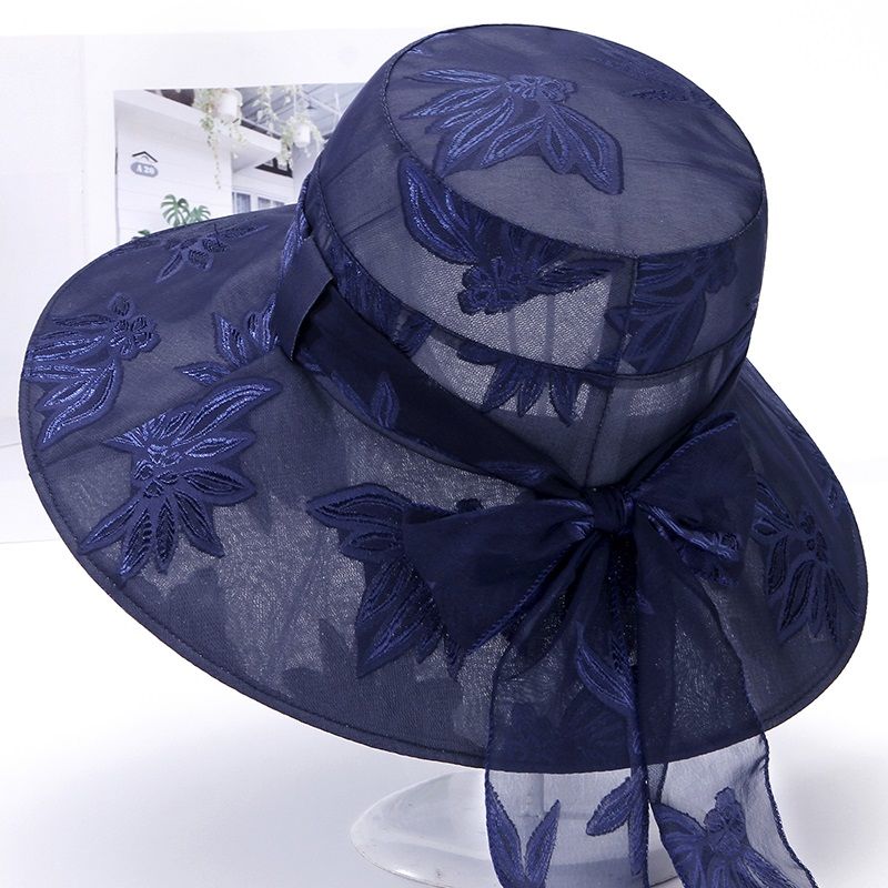 

Шляпа женская летняя для мамы Шляпа от солнца Шляпа от солнца Летняя рыбацкая;Шапка для людей среднего и пожилого возраста 53-59CM синий
