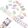Metal Crayon Paper Clips in Assorted Colors Ideal for Bookmarking and Organizing Office Documents Durabiity