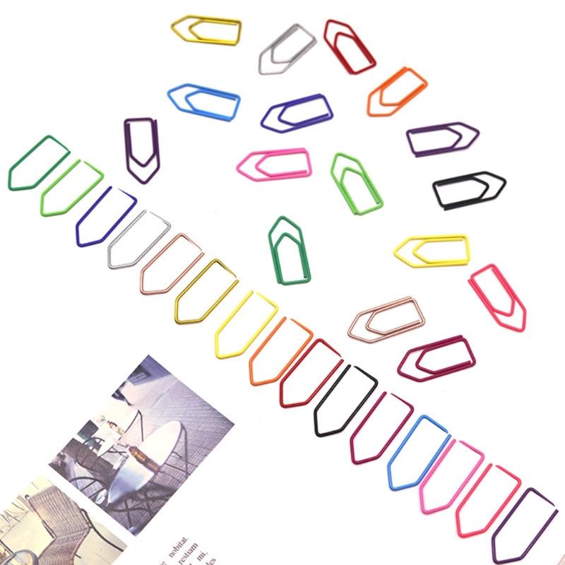 Metal Crayon Paper Clips in Assorted Colors Ideal for Bookmarking and Organizing Office Documents Durabiity