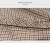 Women's Autumn Brown Plaid Korean-Style Loose Long Sleeve Shirt