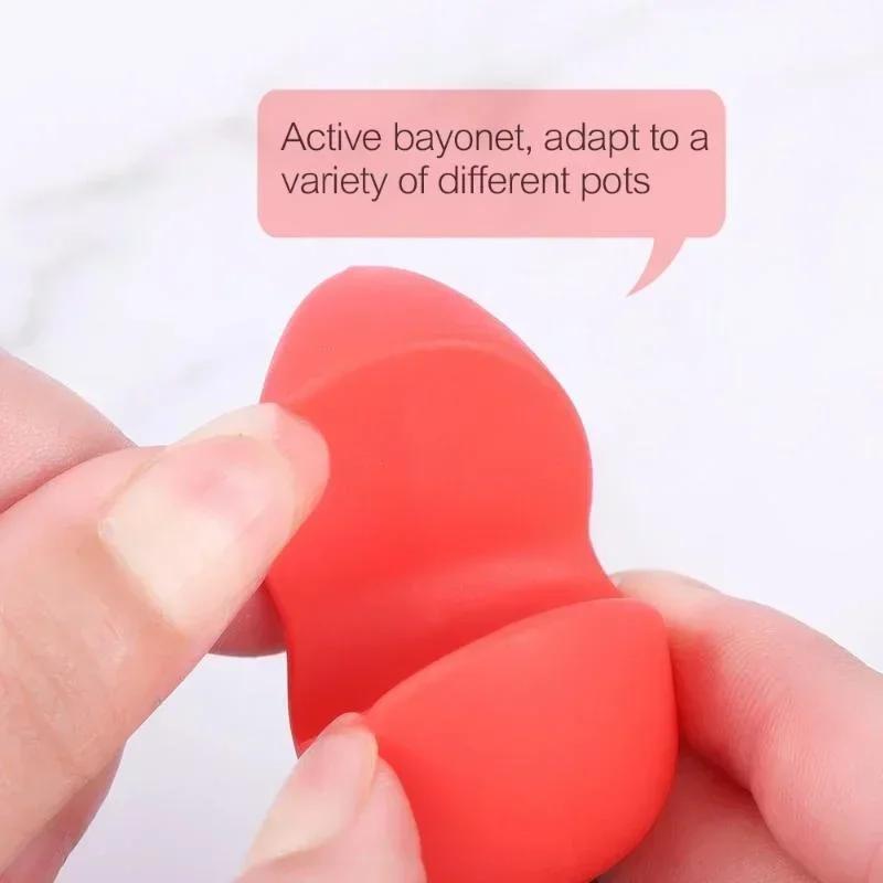 Kitchen Household Silicone Pot Lid Anti-spill Rack Heat-resistant Anti-Overflow Stoppers Pot Cover Lifter Holder Kitchen Tools