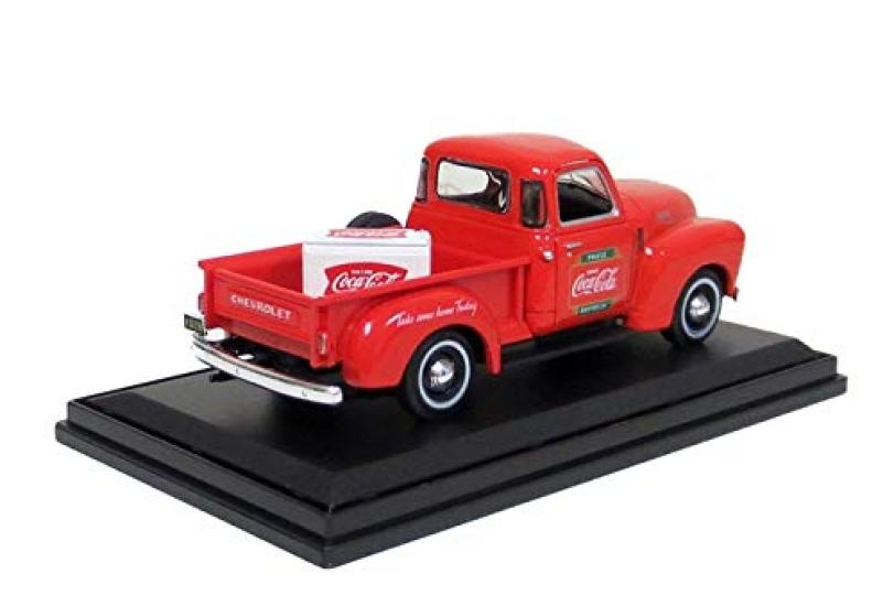 1953 Chevy Pickup with Metal Cooler Diecast Model Scale Coca-Cola Car, 1/43