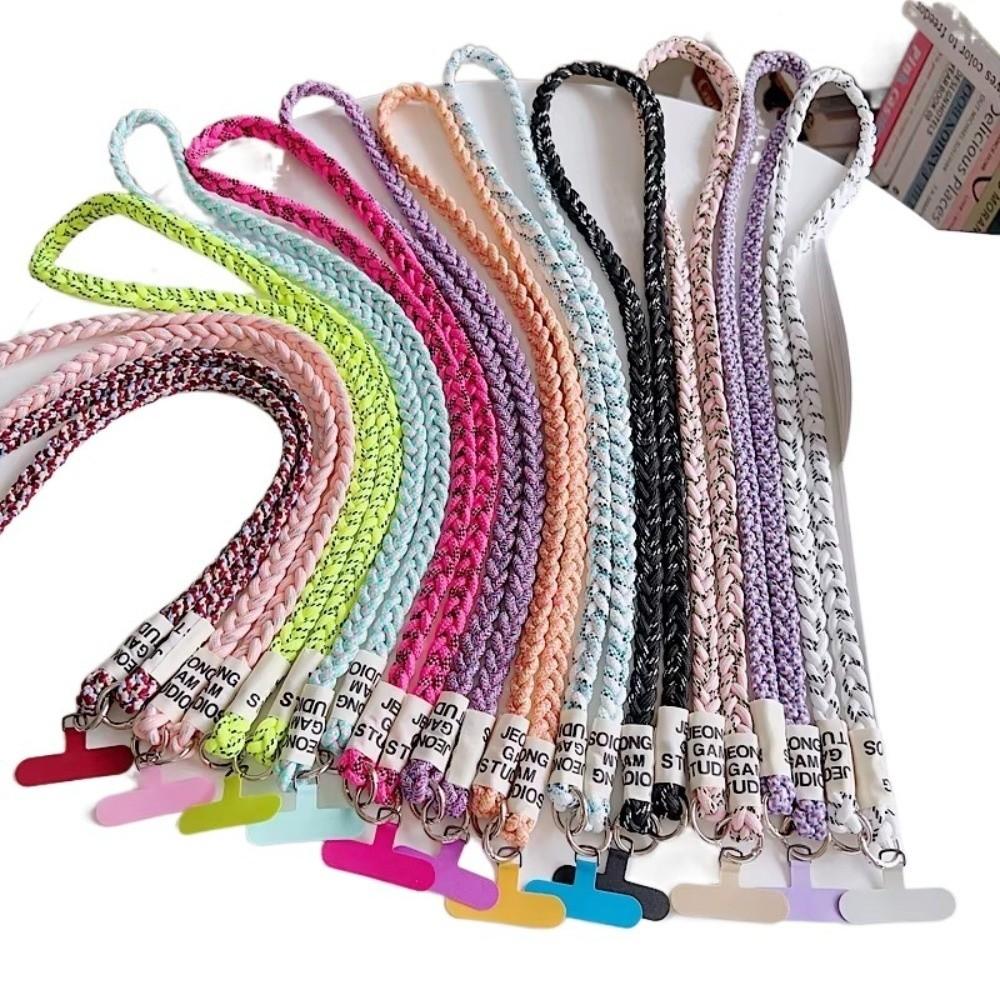 New Long Phone Lanyard Braided Rope Keychain Phone Case Chain Straps Crossbody Outdoor Lanyard Hanging Cord Phone Accessories