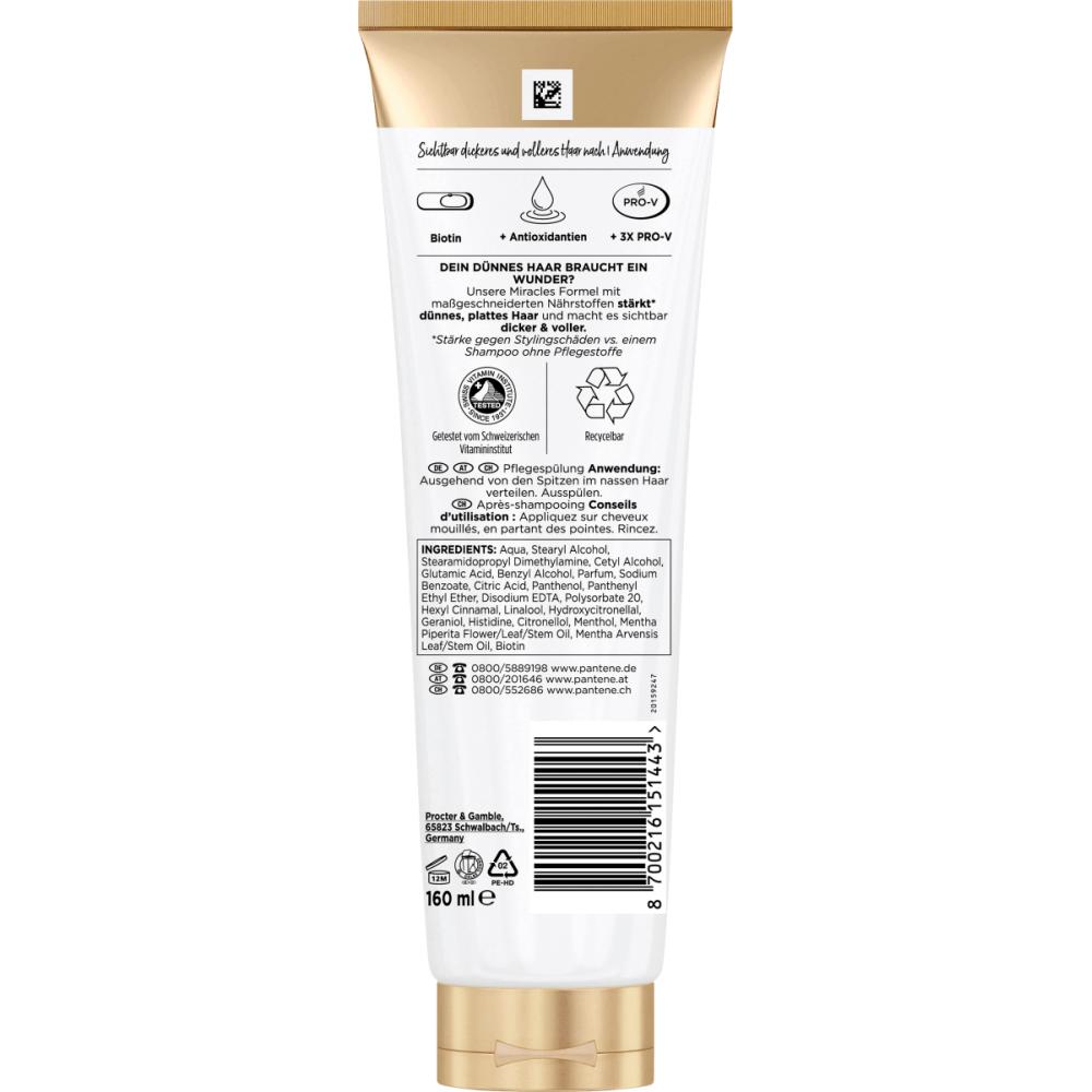 Pantene Pro V Miracle Volume & Lift Conditioner 160ml