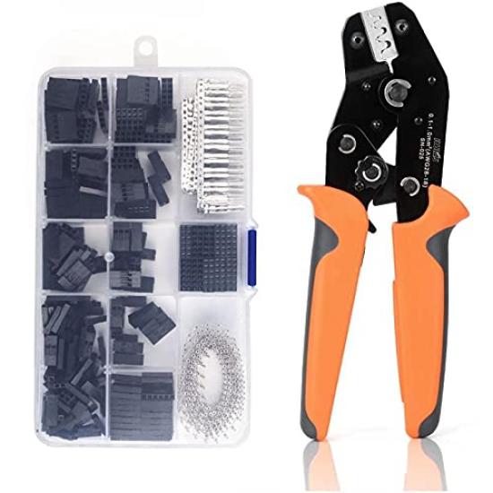 

IWISS Pitch 2550 QI Open Parallel Precision Simultaneous Crimping Pliers 620KIT 2.54mm Connectors, 13-Piece Set, Terminals, SN-025 +