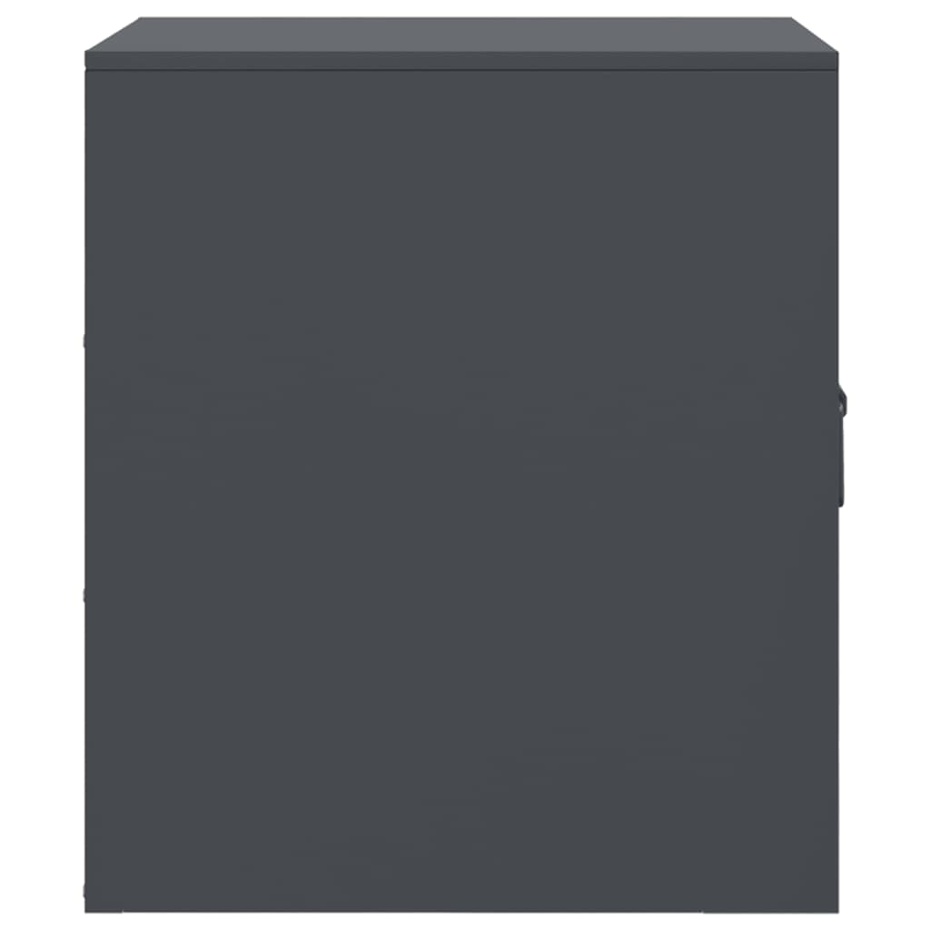 Nightstands 2 Pcs Anthracite 34.5 X 39 X 44 Cm Steel