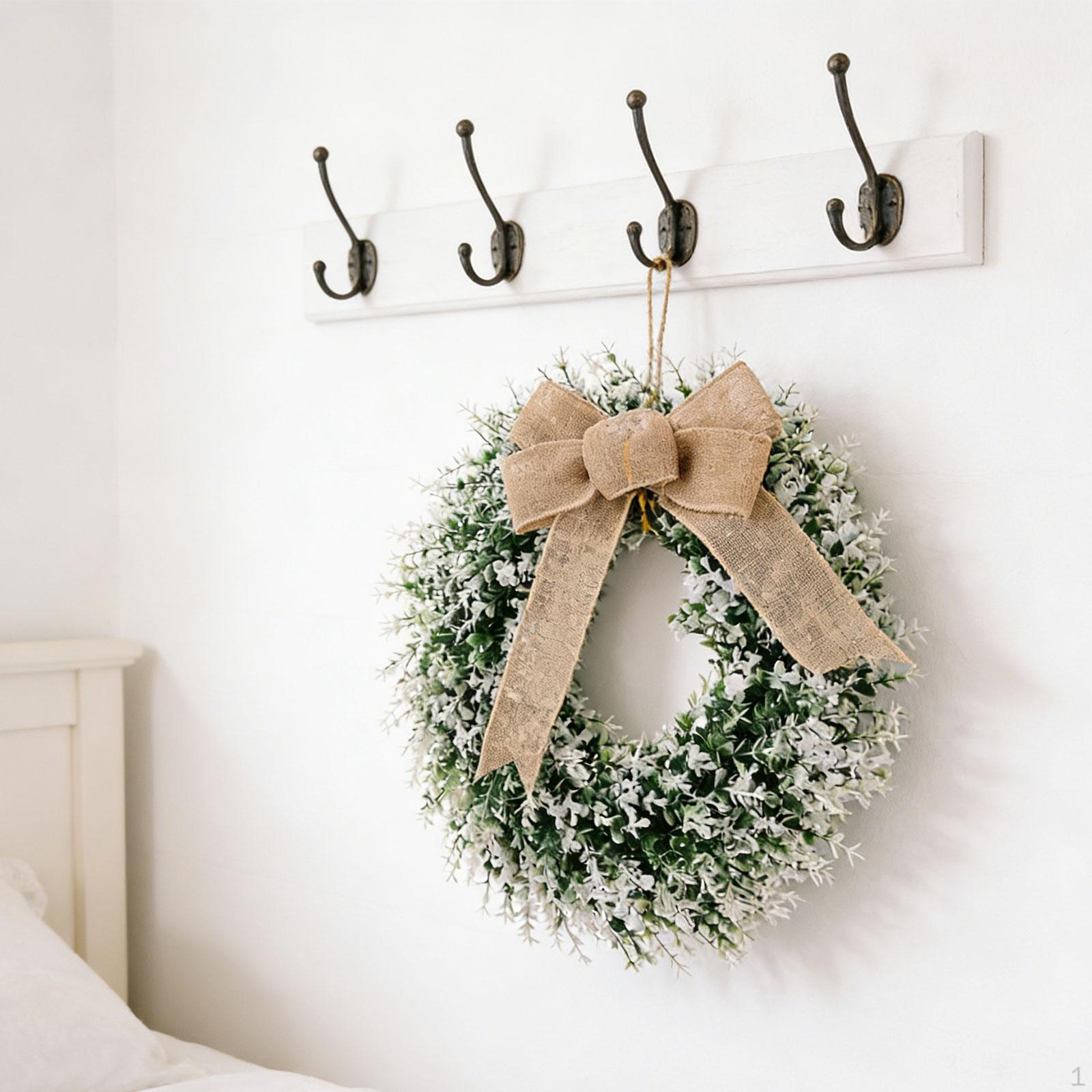 

Hanging Decoration Decorative Door Wreath Greenery Leaves Artificial