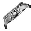 PINDOWS Men's Diamond Business Dress Analog Quartz Watch Luminous Waterproof Classic Stainless Steel Band