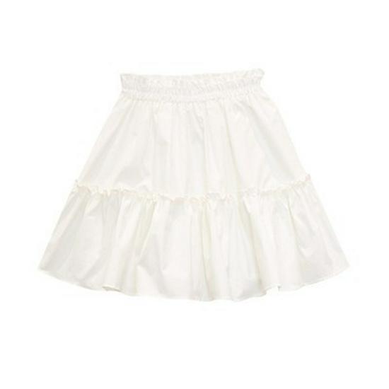 

Summer High-Waist A-Line Pleated Mini Skirt - Plus Size & Petite Options XL with Lining белый