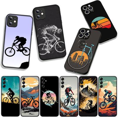 For OPPO A54 A40 A60 A80 A18 A16 A17 A38 A78 A79 A57 A55 A96 A15 A12 Phone Cover Case Mountain Bike Cycling Art Casing