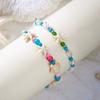 Pulsera Boho de Conchas de Mar Estrella de Mar Para Mujeres Niñas Amuleto de Tortuga Cuerda Tejida Hecha a Mano Cuentas Joyería de Verano Regalos de Playa