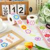 500 Pcs Spring Summer Flower Stickers Colorful Floral Self-Adhesive Decals Flowers Theme Label Sticker For School Classroom Kids