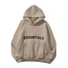 Unisex Plus Size Hoodie for Autumn/Winter - Trendy European American Brand Essentials Hooded Sweatshirt