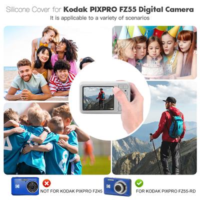 Étui pour appareil photo numérique pour KODAK PIXPRO FZ55 Coque souple anti-rayures Housse de protection légère Accessoire pour appareil photo