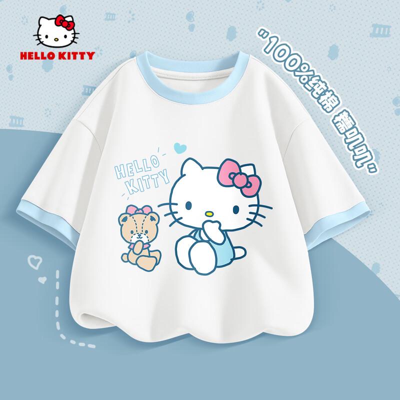 Hello Kitty Girls  Color-block Short Sleeve T-Shirt 170