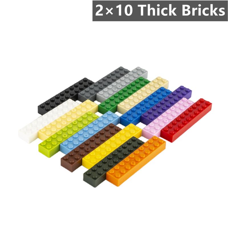10PCS 3006 2x10 Building Block Moc Color Basic Accessories Compatible with Brick DIY Children's Toy Assembly Gift Box