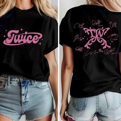 Twice „This Is for World Tour 2026“-Shirt, Twice TEN „The Story Goes on“-Shirt, Twice-Mitglieder-Kpop-T-Shirt, Twice-Grafik-Shirt, Geschenk für Once