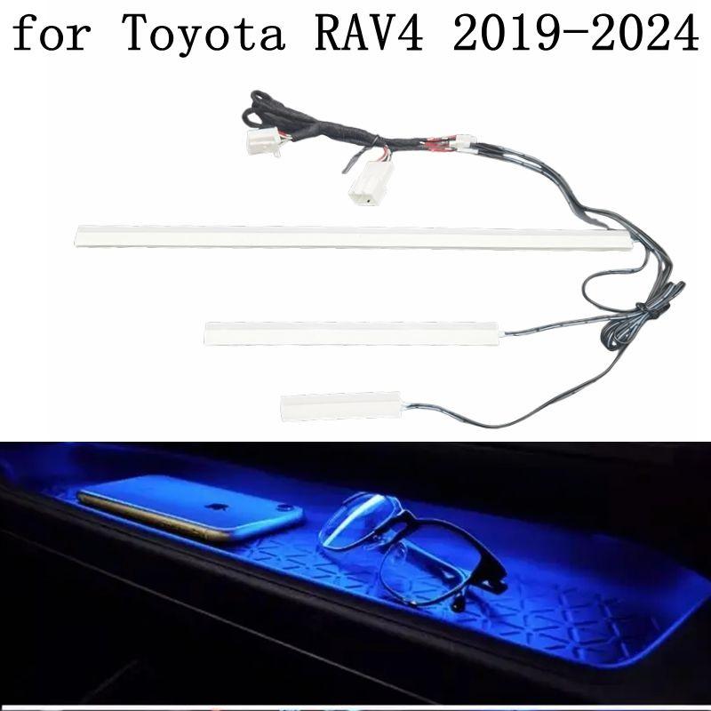 Plug to plug Car LED Atmosphere Light Central Console Interior Main Drive Copilot Decor For 2020-2024 Toyota RAV4 XA50 Accessory