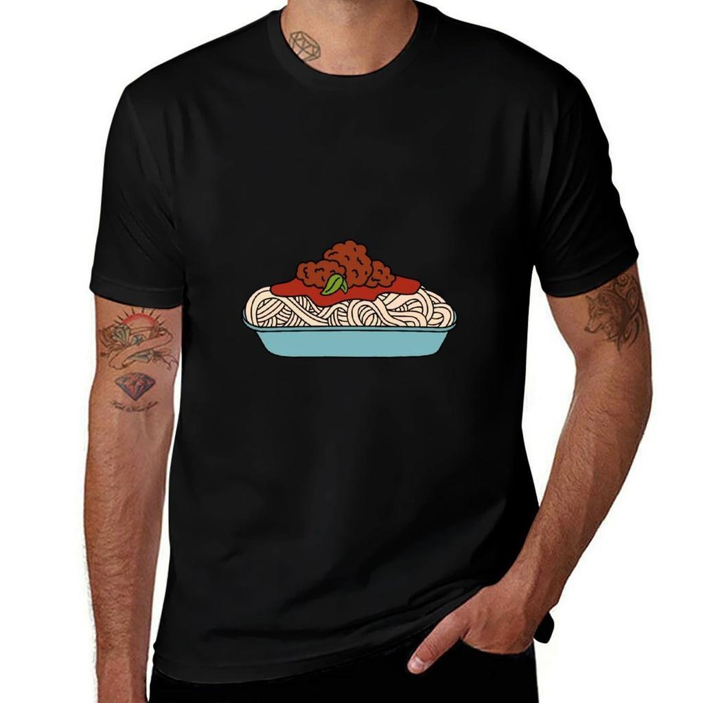 Spaghetti Bolognese T-Shirt Langlebiges Freizeit-T-Shirt