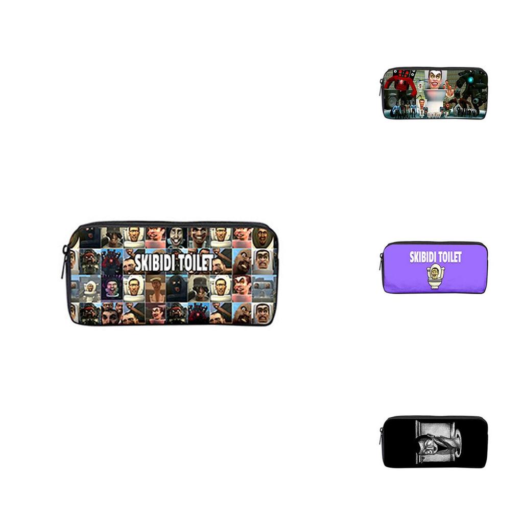 Skibidi Toilet 3d Cross-border Game New Product Nylon Pen Bag For Students