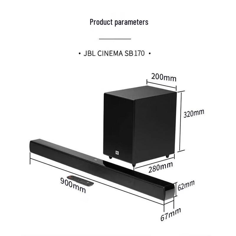 

JBL CINEMA SB170 2.1 Channel Soundbar