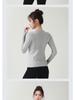 Women's Yoga Slim Fit Quick Dry Long Sleeve T-Shirt - Comfortable Round Neck Fitness & Pilates Wear