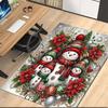 Christmas Printed Carpet, for Office Chair Living Room Bedroom Kitchen Room Decor Gifts.