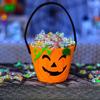 Halloween Trick or Treat Bucket Non-Woven Candy Bag Kids Portable Pumpkin Ghost Gift Tote Pouch