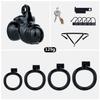 LICKER ABS Realistic Penis Chastity Cage Urethral Lock Cock Cages With 4 Size Rings Loyalty Belt Sex Toys For Men Adult Games