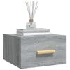 Wall Mounted Nightstand Gray Sonoma 35 x 35 x 20 cm