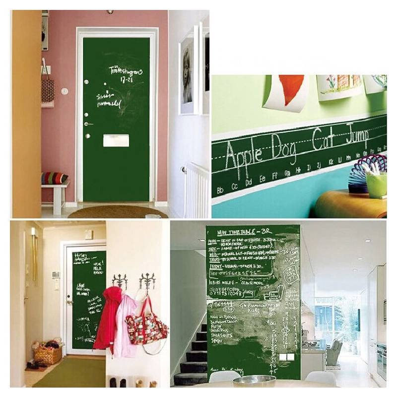 Writable Pvc Wall Sticker Repositionable Blackboard For Kids Doodling And Learning