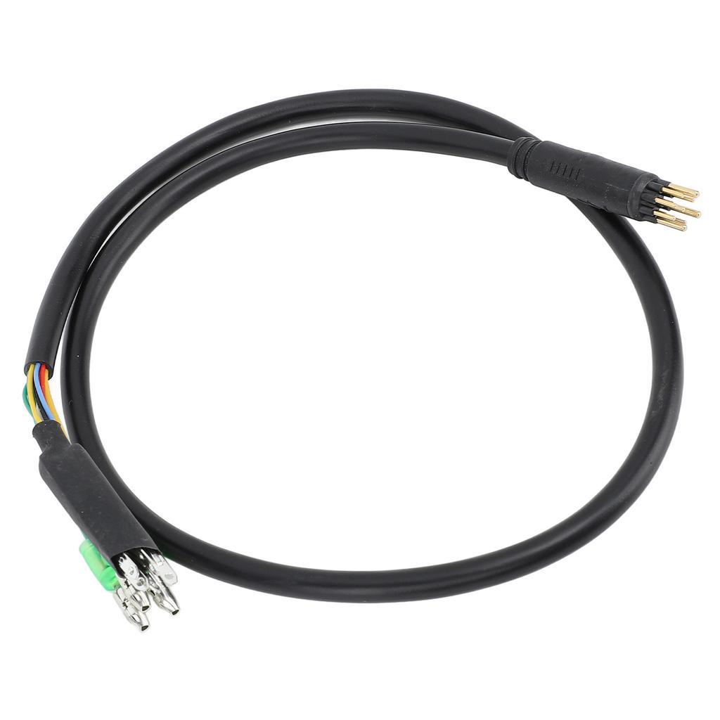 Electric Bike Motor Extension Cable M6 Male 9 Pin Waterproof Extension Cable for Front Rear Hub Motor Conversion Kit