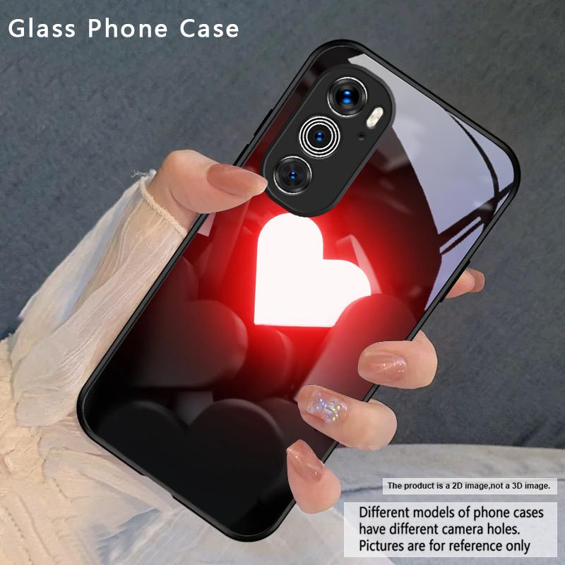 

Brilliant Flame Rose For Motorola Moto Edge 20 Lite 30 Pro 40 Neo 50 Ultra G14 G22 G24 Power 34 G35 X30 Pro Glass Phone Case Motorola Edge 20 Pro