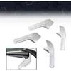 PIT66 RV Rain Gutter Spout Long Version Gutter Spout 3 1/2" Long 4pcs White