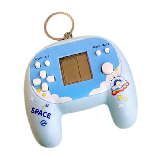 

Mini Handheld Game Keychain Retro Joystick Toy Pendant for Bags Backpacks Creative Electronic Gadget Novelty Gift for Kids Teens Gamers синий