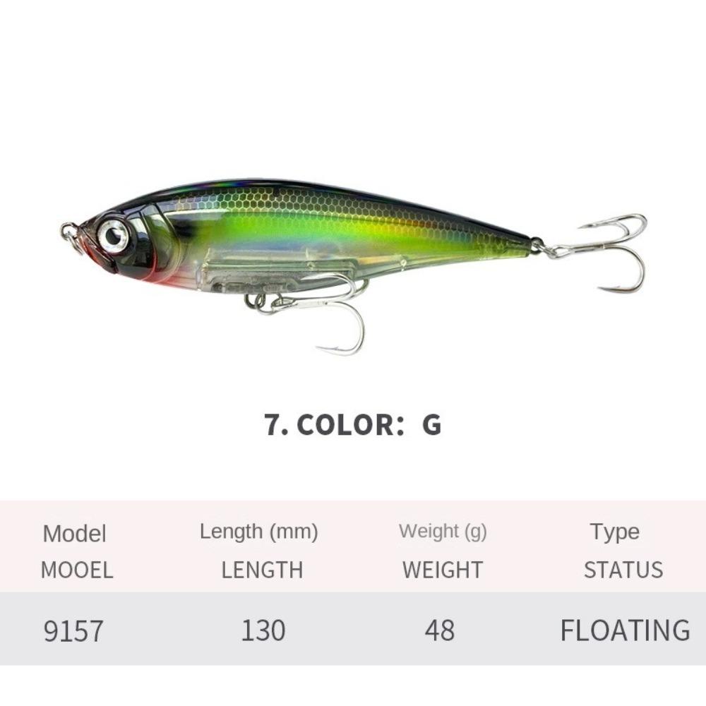 

130mm Floating Pencil Bait 48g Laser bait Laser Bait Saltwater Fishing Lure GT Fishing G-130MM/48G