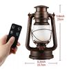 Vintage Camping Lantern Remote Control LED Flame Tent Light Battery Kerosene Lamp Outdoor Portable Lighting Ramadan Decoration