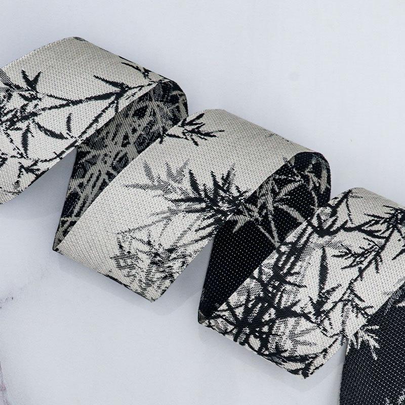 

Китайский стиль Пейзаж Чернила Бамбук Печать и Окрашивание Имитация Ленты Конопли Лента Ручной Работы Лента-Бант Подарочная Лента Для Упаковки Торта Украшение Дома 4cm*10 yards