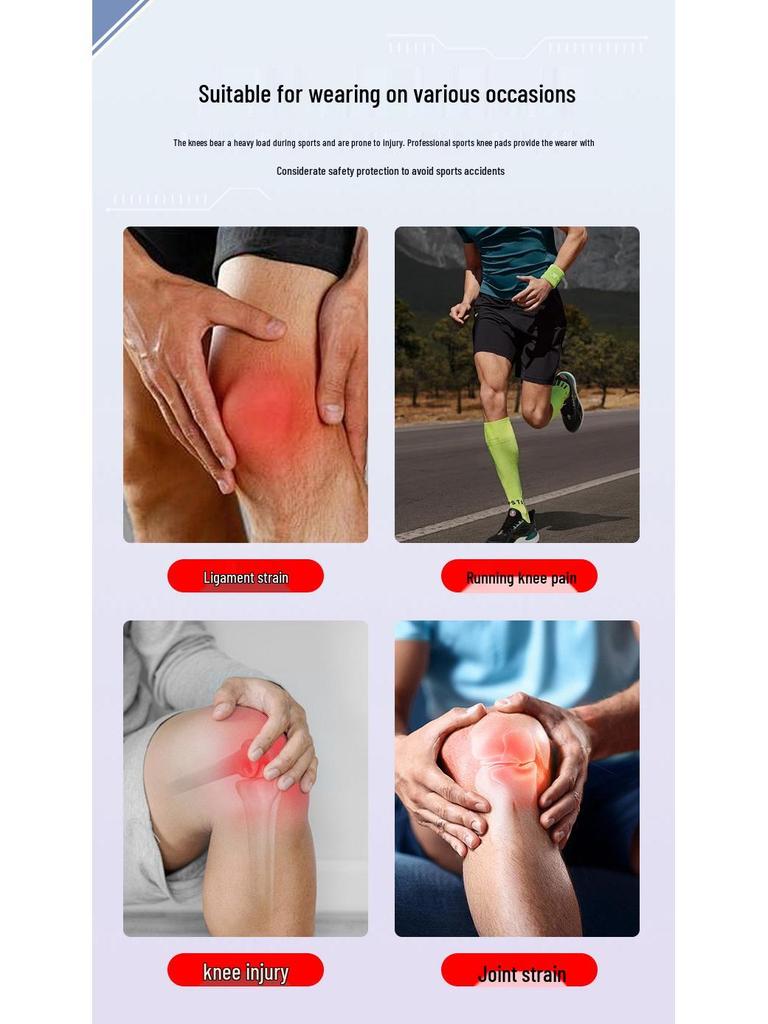 Breathable Sports Knee Pads for Men and Women - Perfect for Cycling, Basketball, Fitness, and Running.