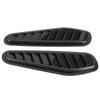 2pcs Carbon Fiber Style Car Air Flow Intake Decorative Scoop Bonnet Vent Hood Cover Universal