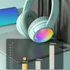 Foldable LED Gaming Headphone with Noise Canceling Bluetooth-compatible 5.4 Long Battery Life Auxiliary TF Card Support