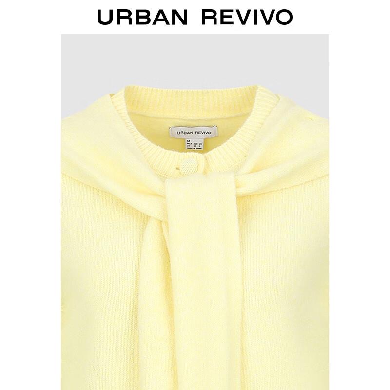 UR Women's Shawl-Style Tie-Front Knit Cardigan