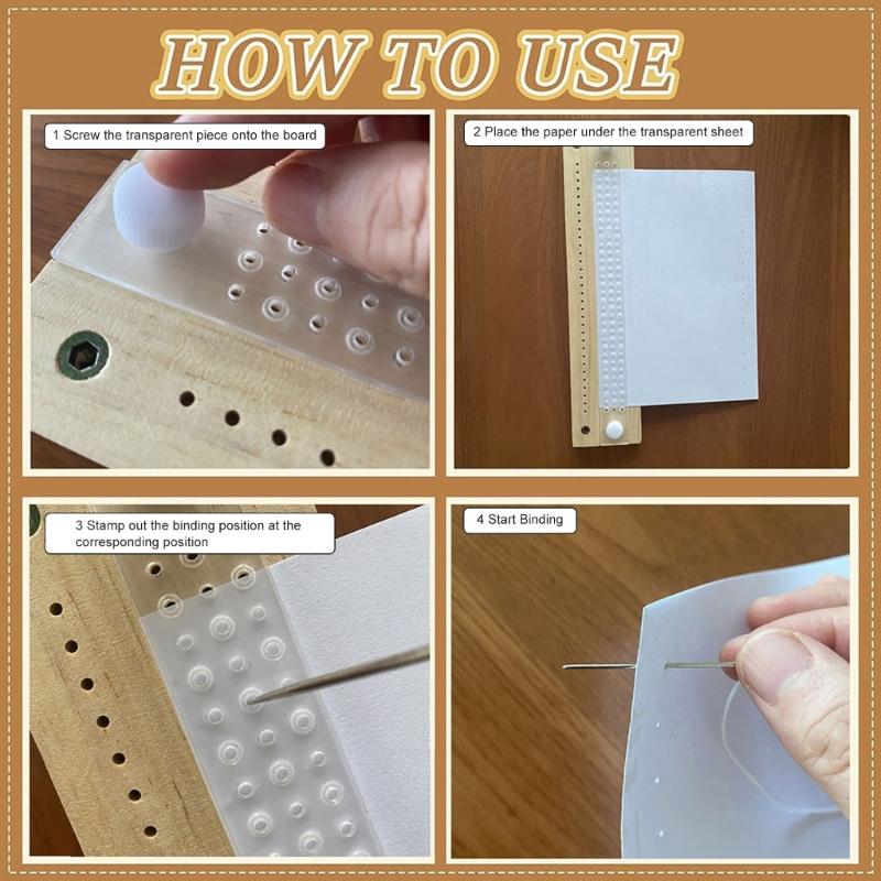Bookbinding Kits Book Making Kits Convenient Hand Book Binding Tools Handmade Journal Set Bookbinding Supplies