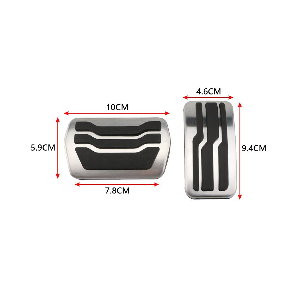 AJO1 Stainless Steel Car Pedal Cover for Ford Focus 2 3 4 MK2 MK3 MK4 RS ST 2005-2020 Kuga Escape 2009-2020 LHD Pads Pedals Parts