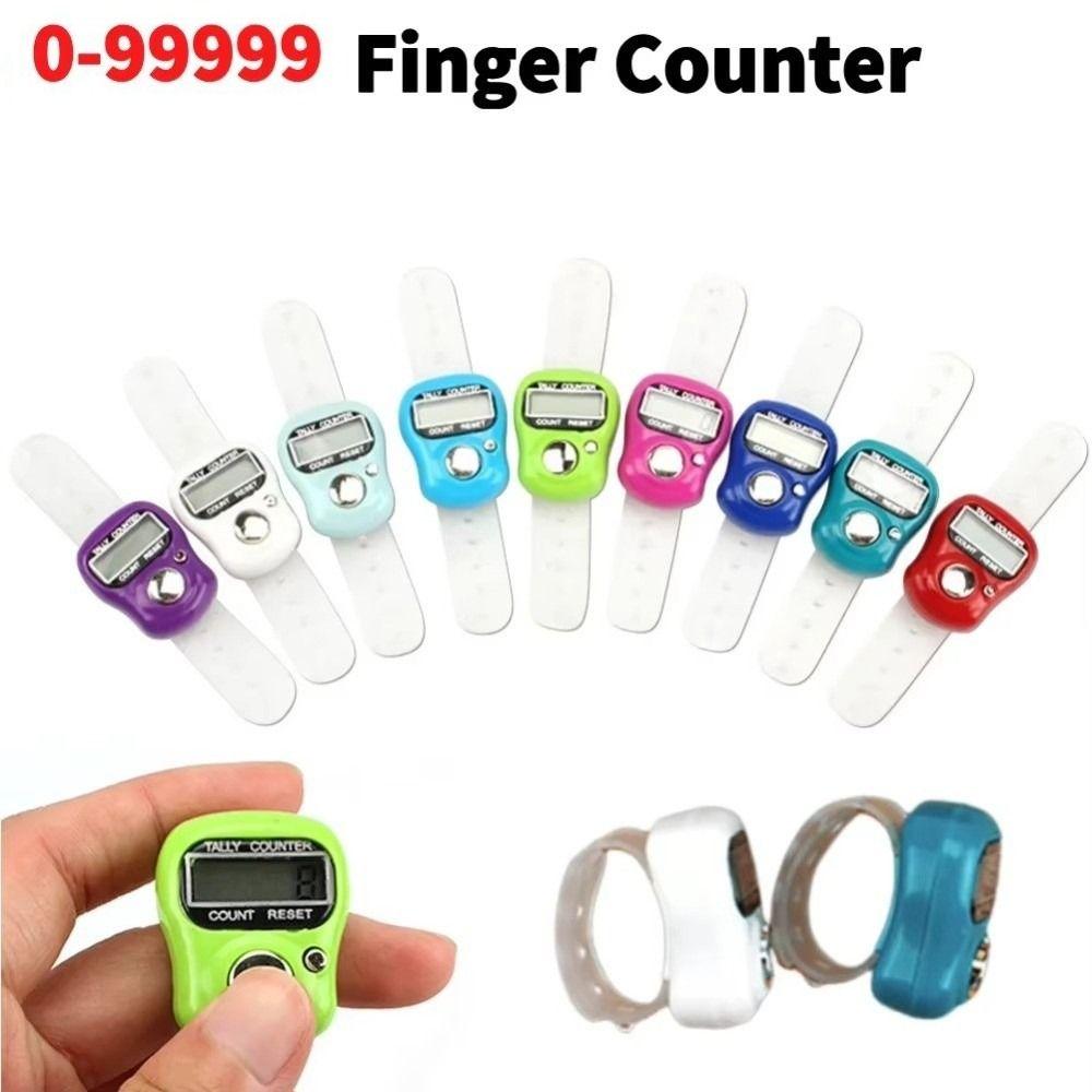 New LED Digital Electronic Finger Counter Hand Held Coun Tally Counter Finger Ring Timer Random Hand Timers for Outdoor Sports